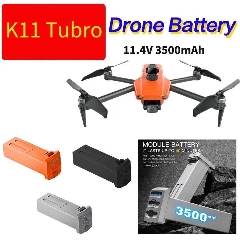 11.4V 3500 mAh Battery For K11 Tubro Drone BATTERY ONLY.