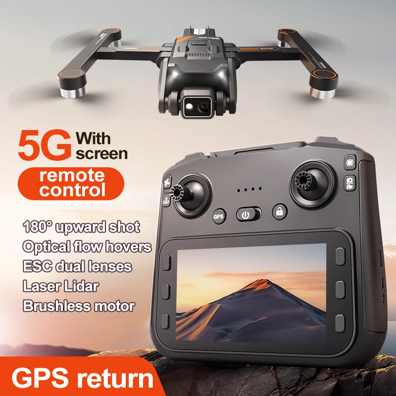 RG700 GPS Drone 8K Professional HD Dual Camera 5G Wifi Omijanie przeszkód Bezszczotkowy składany quadrocopter RC Odległość 2KM Drony