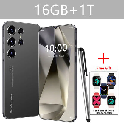 Oryginalny S24 Ultra Smartphone 5G 7.0 HD 16G+1T Android 14 Telefon komórkowy Dual Sim Face Unlocked Telefon komórkowy Telefony komórkowe Telefon