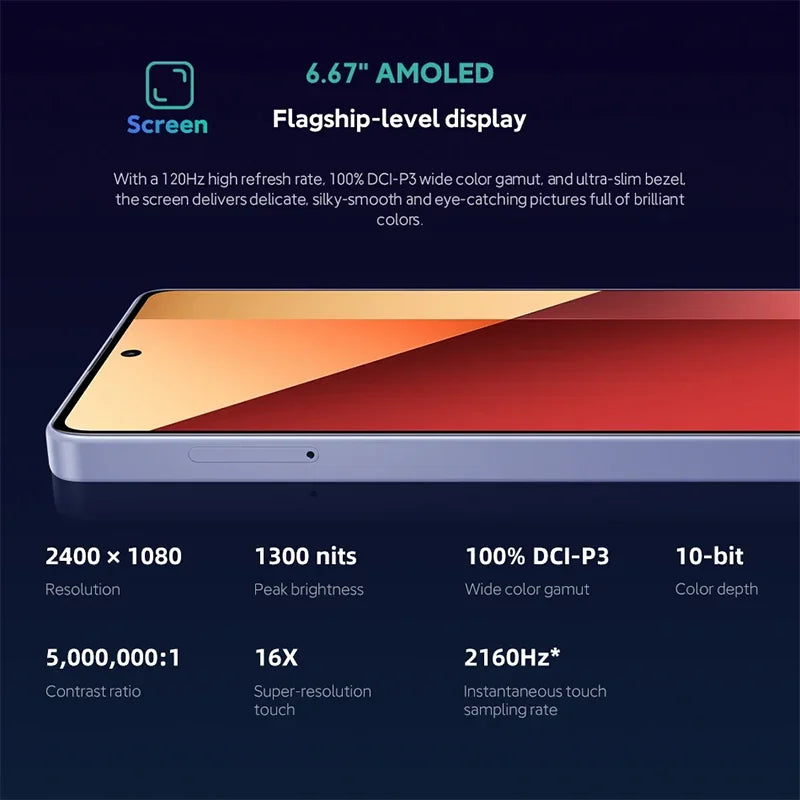 Global Version Xiaomi Redmi Note 13 Pro 4G 200MP OIS Camera 67W Helio G99 Ultra Smartphone 5 NFC 120Hz AMOLED