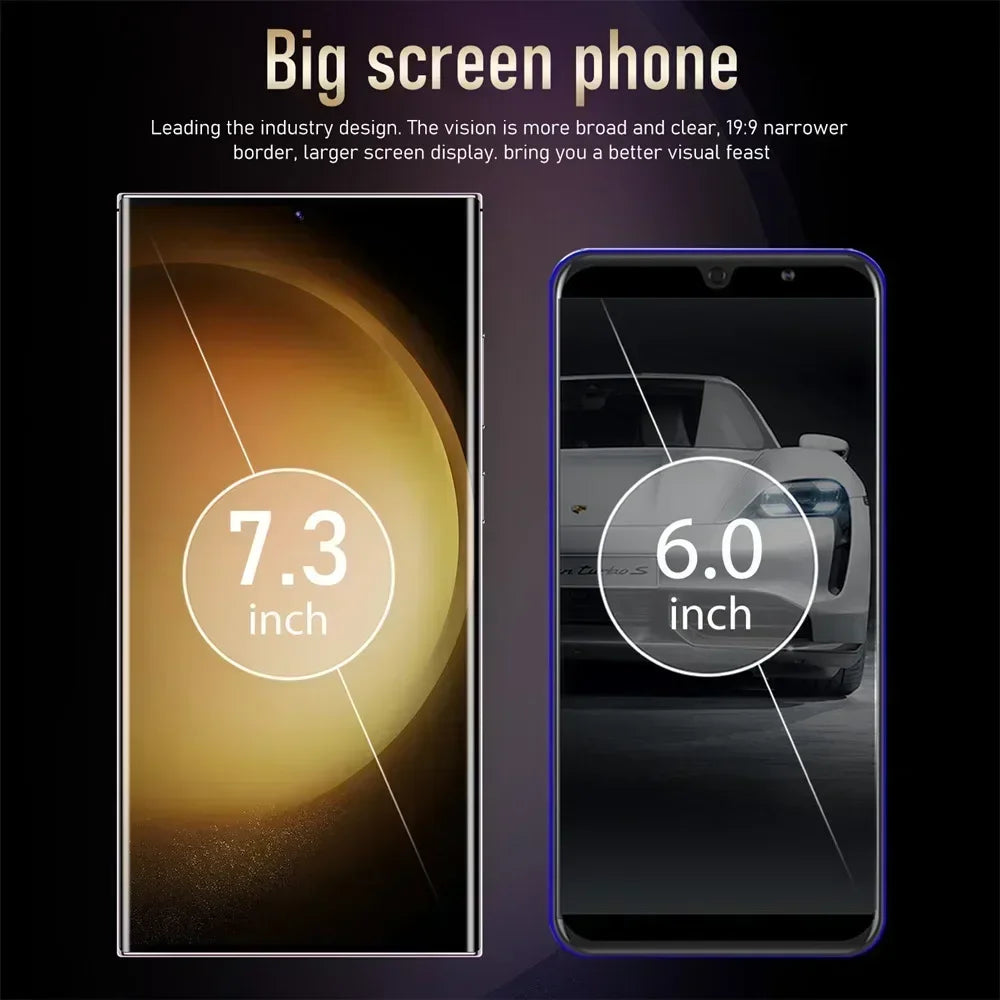 S24 Ultra 7.3HD Telefony komórkowe Oryginalna wersja globalna Smartfon 5G Dual SIM Android 14 Telefon komórkowy Snapdragon 8 gen 3 Telefony komórkowe