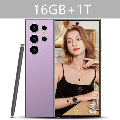 Nowe telefony komórkowe S24 Ultra 7.3HD Wersja globalna 4G 5G Oryginalny smartfon Dual SIM Android 14 Telefon komórkowy 7800mAh Telefony komórkowe