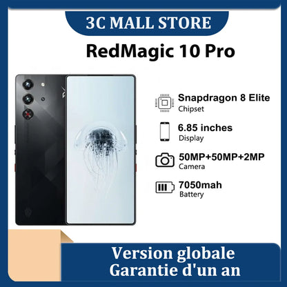 Globalna wersja RedMagic 10 Pro 5G Gaming Phone 6,85" Snapdragon 8 Elite 7050mAh 100W Charge 50MP NFC SmartPhone