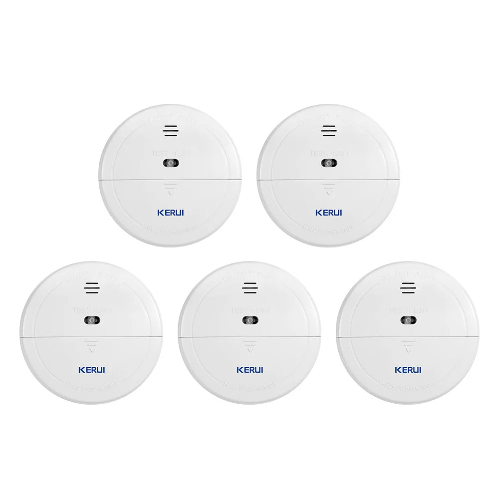 KERUI 5/10pcs 433MHZ Wireless Home Fire Smoke Sensor Detector Security Work With GSM Wifi Alarm System