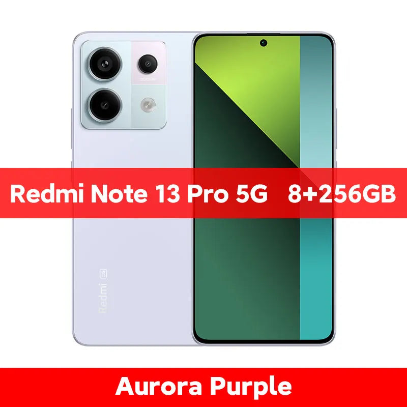 New Xiaomi Redmi Note 13 Pro 5G Smartphone 128GB/256GB ROM 200MP OIS Camera Snapdragon 7s Gen 2 67W Turbo Charging 6.67" AMOLED