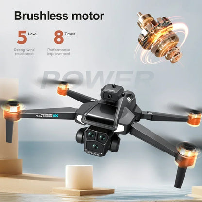 Large screenK22 Pro Max Drone with Dual Camera Professional Brushless Motor Optical FlowObstacle Avoidance Folding Quadcopter 8K