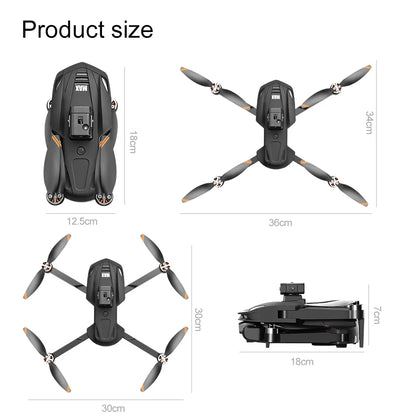 2025 V168 Pro MAX GPS Drone 8K Professional HD Camera 5G WIFI FPV 360° Obstacle Avoidance Brushless Large Screen RC Quadcopter