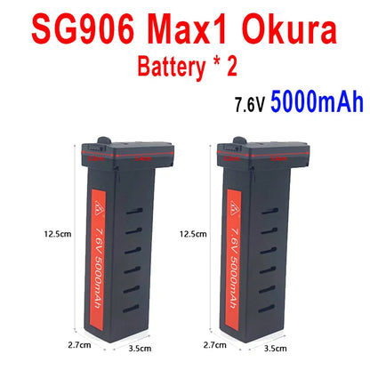 ZLL Dron SG906 Max2/Max1/Max Battery SG908 PRO/Max Drone Battery 7.6V 3400mAh/5000mAh Large Capacity SG906 Drone Accessories