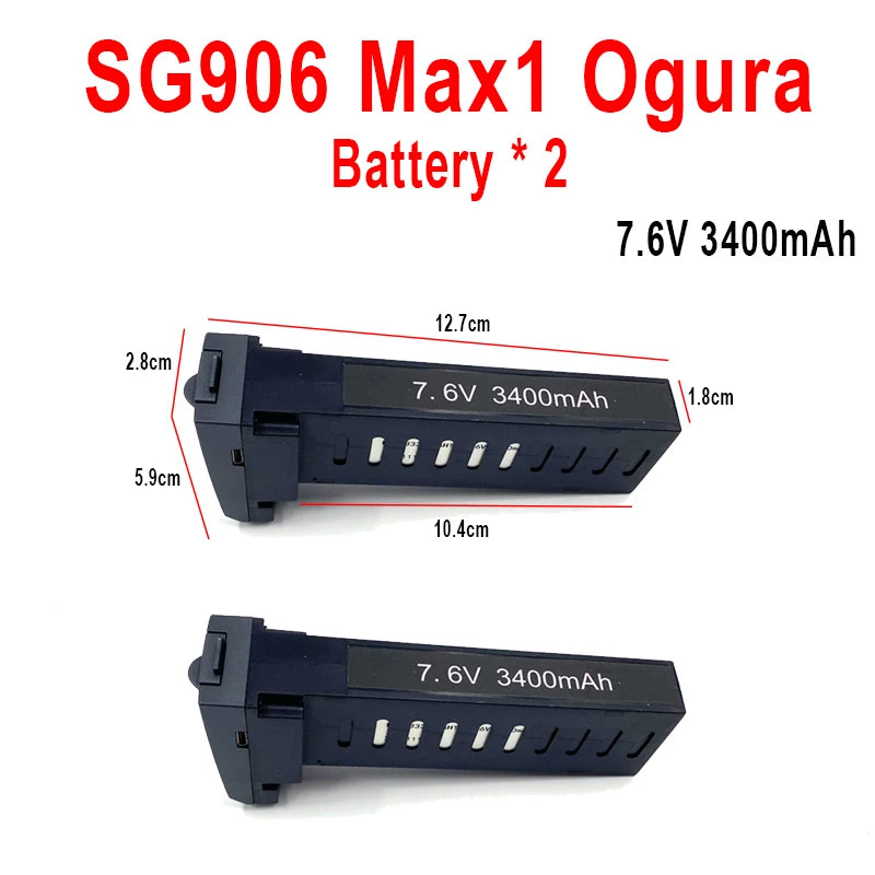 ZLL Dron SG906 Max2/Max1/Max Battery SG908 PRO/Max Drone Battery 7.6V 3400mAh/5000mAh Large Capacity SG906 Drone Accessories