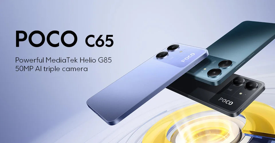 Global Version POCO C65 NFC 6GB+128GB/8GB+256GB MediaTek Helio G85 6.74" 90Hz Display 50MP Triple Camera 5000mAh Battery