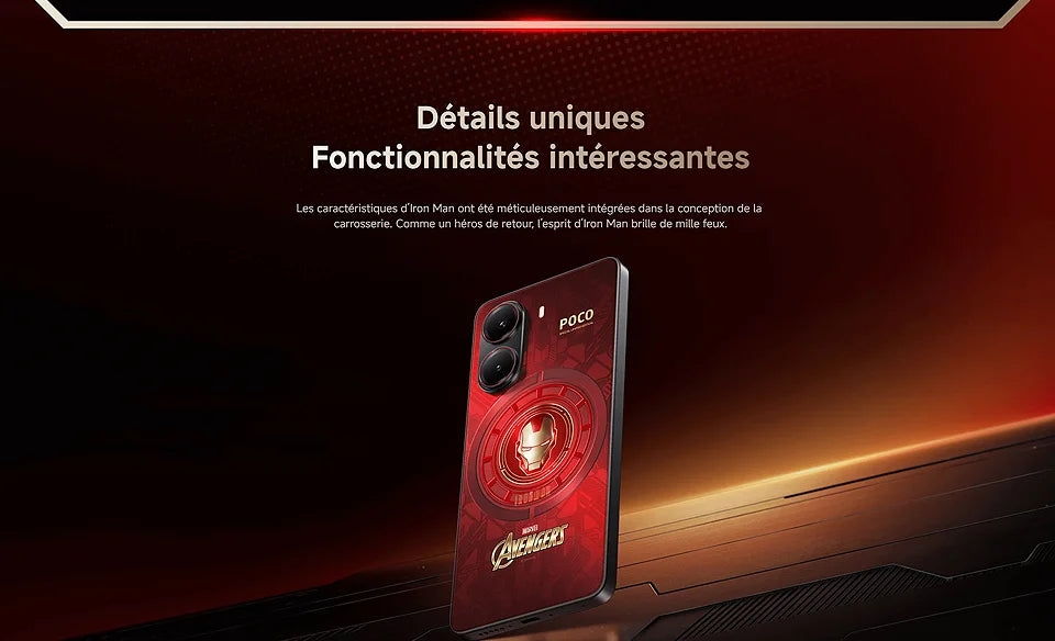 POCO X7 Pro 5G, NFC, Iron Man Edition Red, Dimensity 8400-Ultra, aparat 50 MP, wyświetlacz CrystalRes AMOLED 1.5K 120 Hz, bateria 6000 mAh 