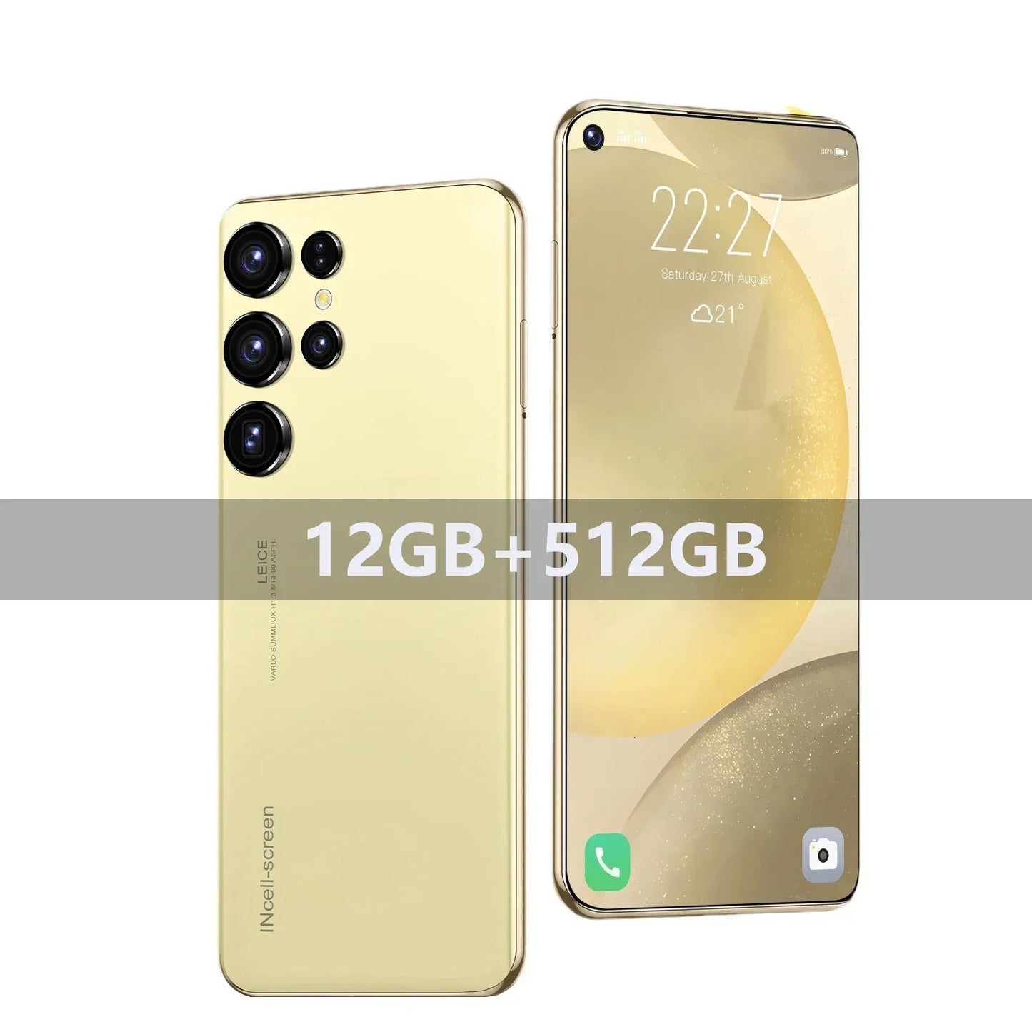 Nowe telefony komórkowe S25 Ultra 7.3 HD Ekran Smartfon Oryginalny 22G+2T 5G Dual Sim Telefony Android Odblokowany 78MP+108MP 7800mAh