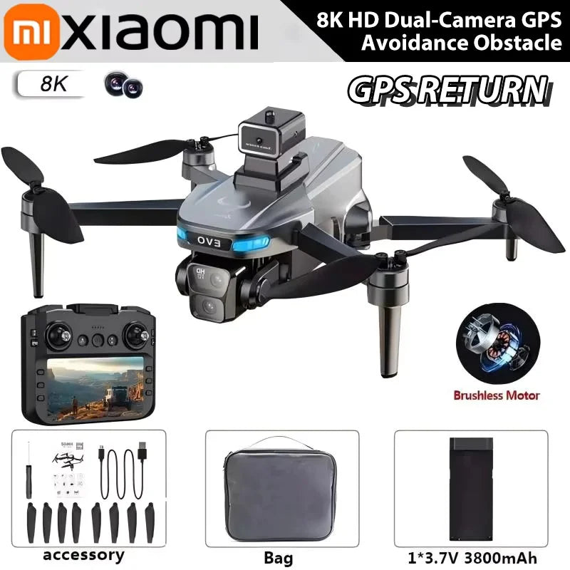 Xiaomi NEW SG901 MAX GPS Drone Professional 8K Aerial Avoiding Obstacle With Large Screen Remote Control Folding Brushless Drone