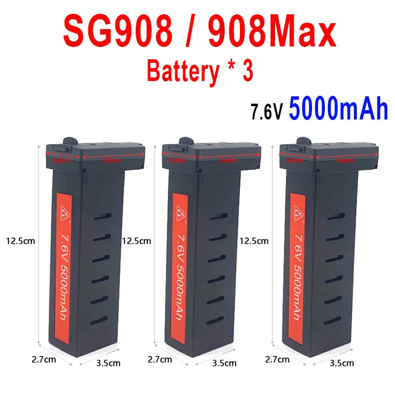 ZLL Dron SG906 Max2/Max1/Max Battery SG908 PRO/Max Drone Battery 7.6V 3400mAh/5000mAh Large Capacity SG906 Drone Accessories