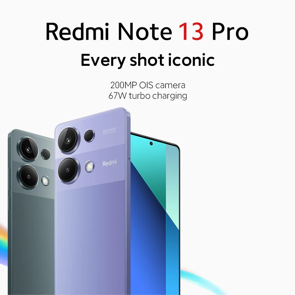 Globalna wersja Xiaomi Redmi Note 13 Pro 4G 200MP OIS Aparat 67W Helio G99 Ultra Smartfon 5 NFC 120Hz AMOLED