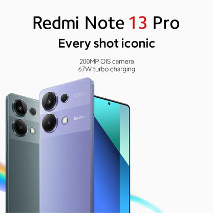 Global Version Xiaomi Redmi Note 13 Pro 4G 200MP OIS Camera 67W Helio G99 Ultra Smartphone 5 NFC 120Hz AMOLED