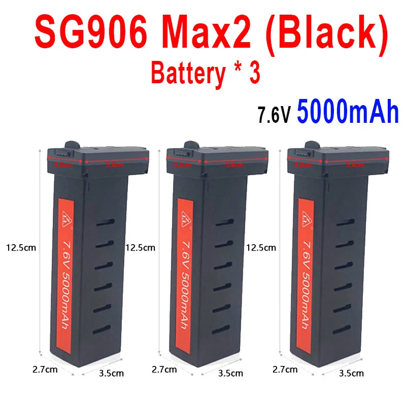 ZLL Dron SG906 Max2/Max1/Max Battery SG908 PRO/Max Drone Battery 7.6V 3400mAh/5000mAh Large Capacity SG906 Drone Accessories