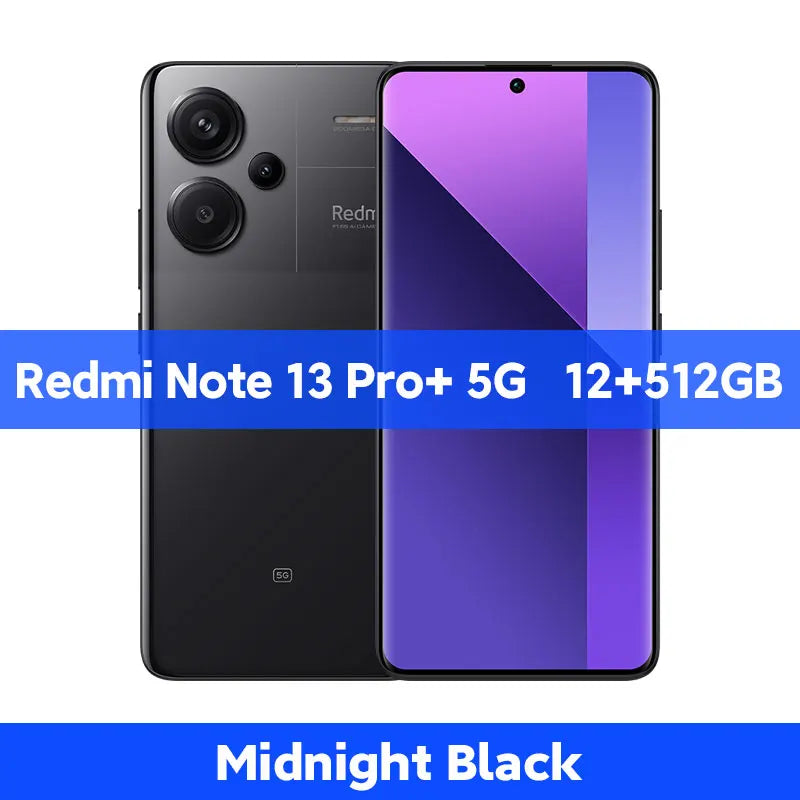 Global Version Xiaomi Redmi Note 13 Pro Plus 5G Smartphone 256GB / 512GB ROM 200MP OIS Camera 120W HyperCharge 6.67" AMOLED