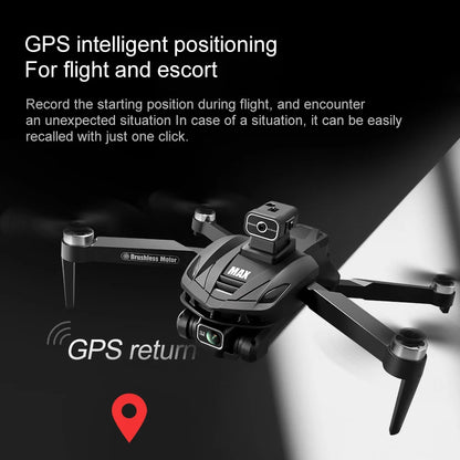 2025 V168 Pro MAX GPS Drone 8K Professional HD Camera 5G WIFI FPV 360° Obstacle Avoidance Brushless Large Screen RC Quadcopter