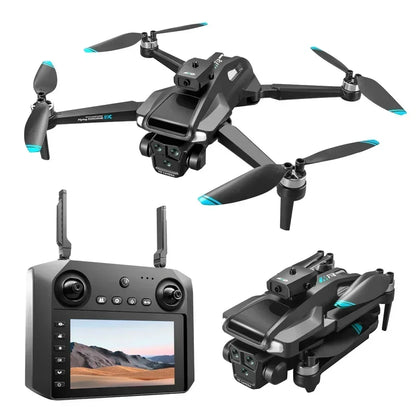 Large screenK22 Pro Max Drone with Dual Camera Professional Brushless Motor Optical FlowObstacle Avoidance Folding Quadcopter 8K