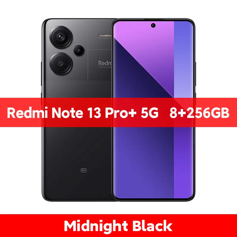 Global Version Xiaomi Redmi Note 13 Pro Plus 5G Smartphone 256GB / 512GB ROM 200MP OIS Camera 120W HyperCharge 6.67" AMOLED