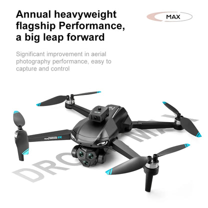 Drones with HD Three Cameras M33 360°Obstacle Avoidance Zoom Screen RC WIFI 20Min ESC  Brushless FPV Drone Toys