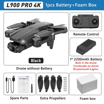 L900 PRO SE Drone 4K Professional GPS 5G WIFI Brushless Motor Dual Camera Dron Fodable RC Quadcopter FPV Helicopter L900 SE MAX