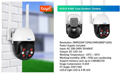 KERUI Home Security Protection W202 WIFI GSM System alarmowy Kit Tuya Smart z czujnikiem ruchu Czujnik otwarcia drzwi Obsługa Alexa