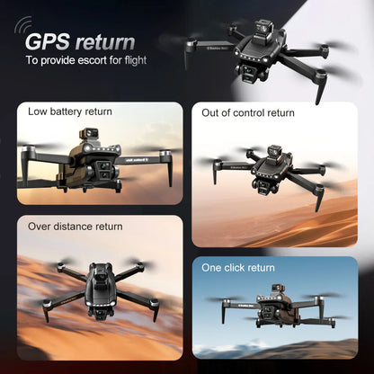 Dron GPS V198 dla Xiaomi z profesjonalną kamerą HD 8k 5G WiFi Omijanie przeszkód Optyczny przepływ Bezszczotkowy składany quadrocopter