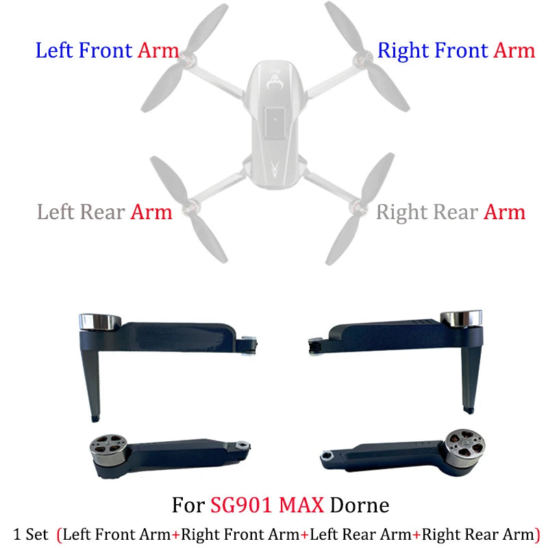 ZLL SG901 MAX Korpus główny / Zdalne sterowanie / Ramię / Śmigło Szybkozłączka Śmigła Ostrze SG901 PRO Części zamienne do dronów Zabawki Akcesoria