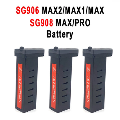 ZLL Dron SG906 Max2/Max1/Max Battery SG908 PRO/Max Drone Battery 7.6V 3400mAh/5000mAh Large Capacity SG906 Drone Accessories