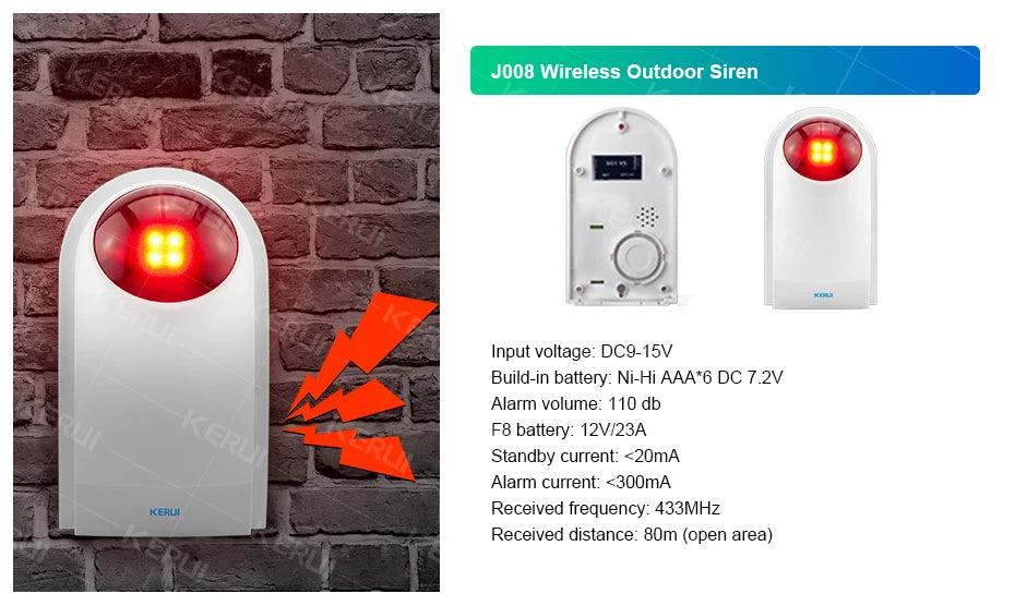 KERUI Home Security Protection W202 WIFI GSM System alarmowy Kit Tuya Smart z czujnikiem ruchu Czujnik otwarcia drzwi Obsługa Alexa