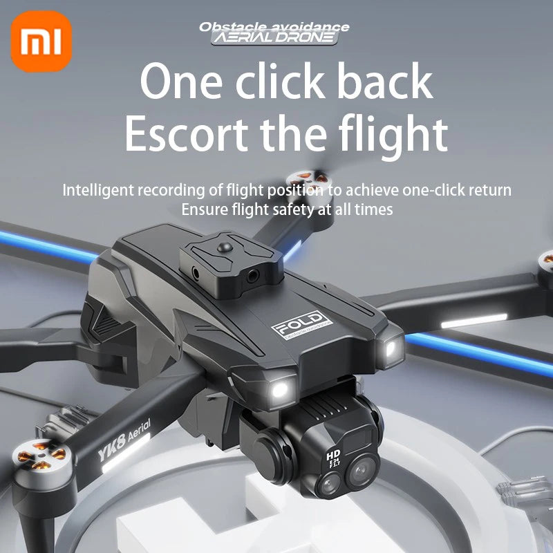 Xiaomi YK8 Drone 8K HD Professional 360 ° Przeszkoda Składany Unikanie 5G WIFI Fotografia Lotnicza Silnik Bezszczotkowy RC Quadcopter