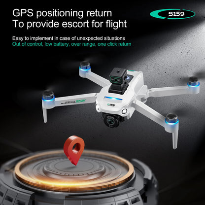 2024 New S159 Drone Professional 8k Camera Four-Axis Aerial Photography with Screen Remote Control 5G WIFI GPS FPV Dron RC 5000M