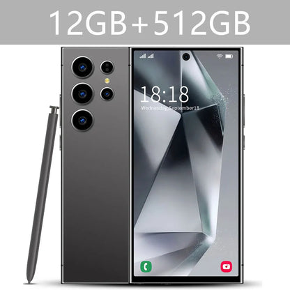 Nowe telefony komórkowe S24 Ultra 7.3HD Wersja globalna 4G 5G Oryginalny smartfon Dual SIM Android 14 Telefon komórkowy 7800mAh Telefony komórkowe