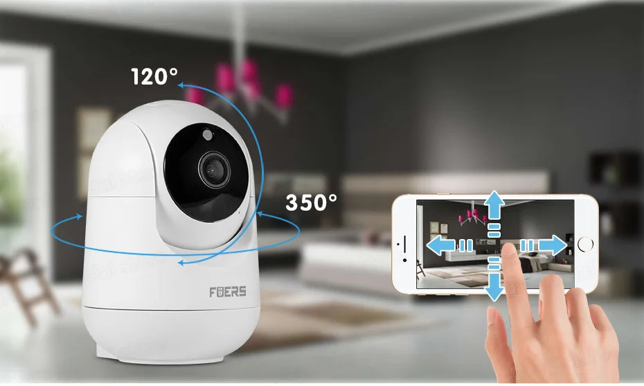 FUERS 4K 8MP WiFi IP Camera With Adjustable Bracket Tuya Smart Home Security Wireless Surveillance Camera Baby Monitor Mini Cam