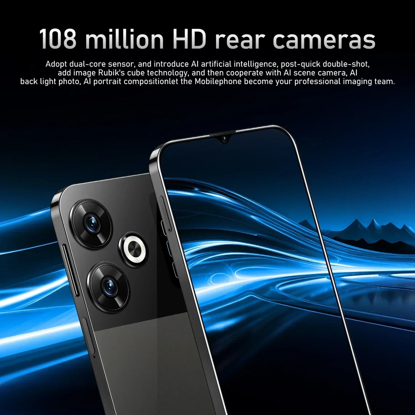 Original X8 Pro 7.3-inch Ultra HD 16GB+1024GB 108MP+50MP, 7000mAh large battery Android 14 Qualcomm Snapdragon 8 Gen3 Dual SIM