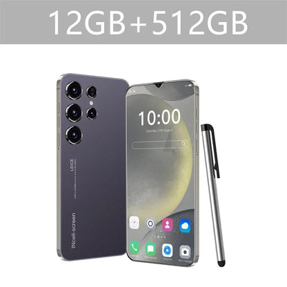 Oryginalny S24 Ultra Smartphone 5G 7.0 HD 16G+1T Android 14 Telefon komórkowy Dual Sim Face Unlocked Telefon komórkowy Telefony komórkowe Telefon