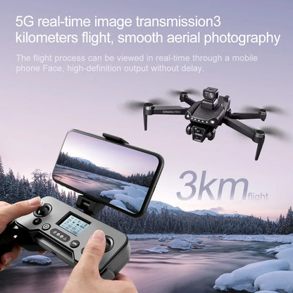 Dron GPS V198 dla Xiaomi z profesjonalną kamerą HD 8k 5G WiFi Omijanie przeszkód Optyczny przepływ Bezszczotkowy składany quadrocopter