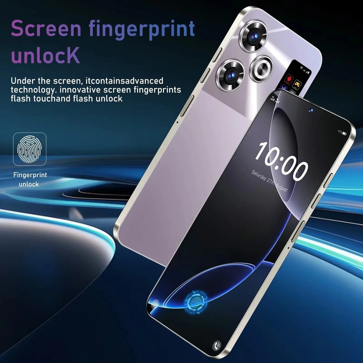 2025 M6 Pro New Smartphone 5G 7.3-inch High-definition Android 14 Snapdragon 8gen3 5G Dual SIM 8000mAh Unlocking Mobile Phone