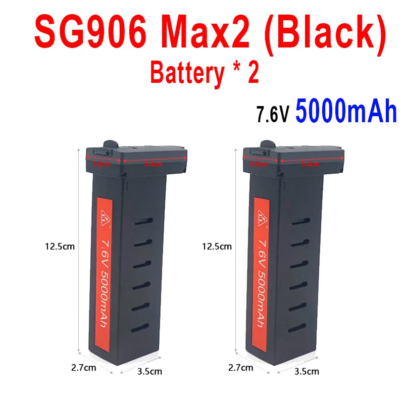 ZLL Dron SG906 Max2/Max1/Max Battery SG908 PRO/Max Drone Battery 7.6V 3400mAh/5000mAh Large Capacity SG906 Drone Accessories