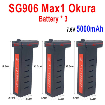 ZLL Dron SG906 Max2/Max1/Max Battery SG908 PRO/Max Drone Battery 7.6V 3400mAh/5000mAh Large Capacity SG906 Drone Accessories