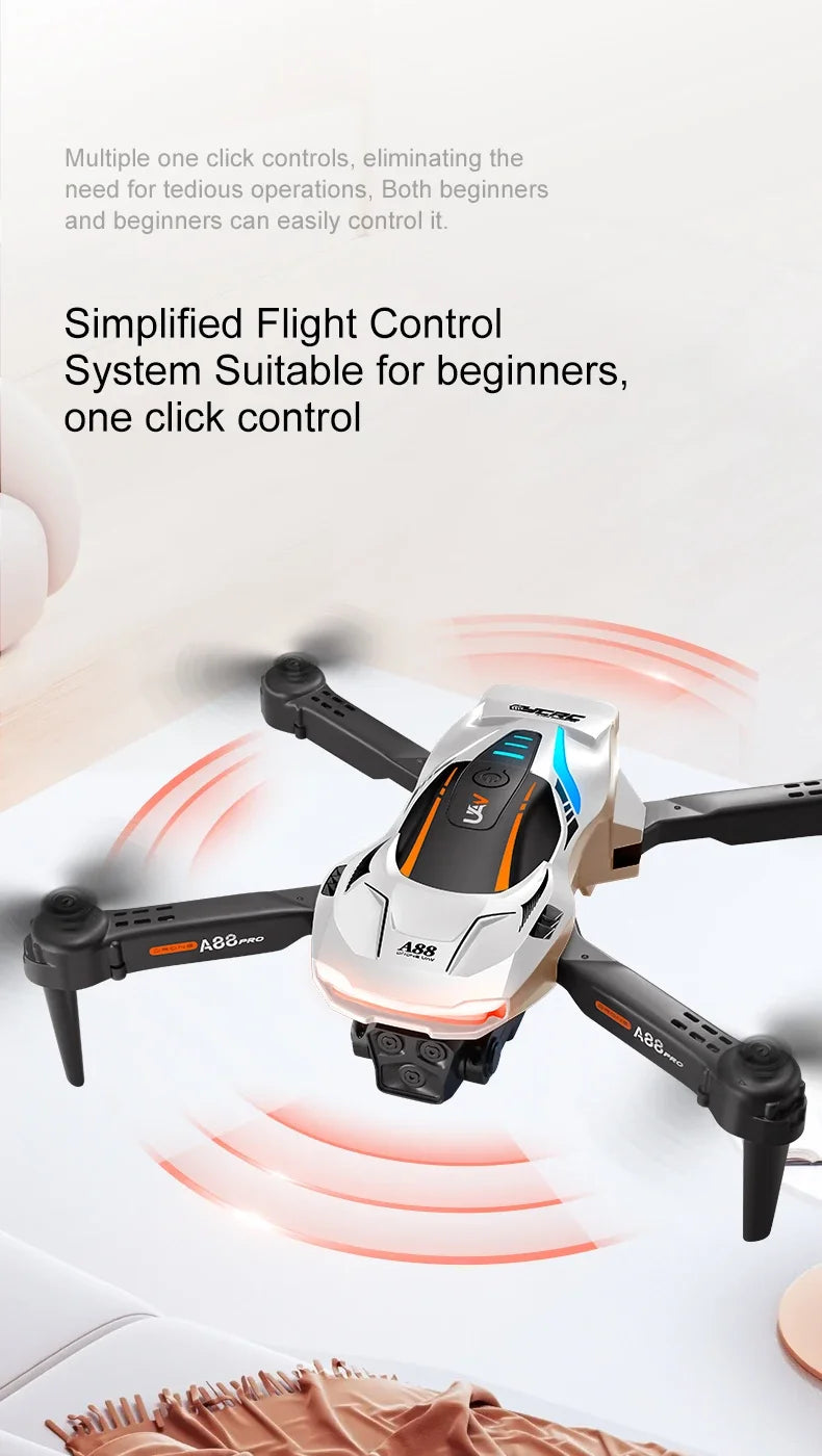 10000m A88 Drone 5G 8K Profesional GPS HD Dual Camera Aerial Photography 360 Obstacle Avoidance Flow Position Quadcopter 2024