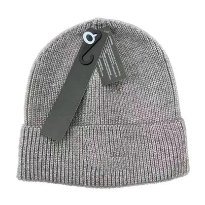 New Knitted Hat Women Trendy Autumn Winter Warm Knitted Hat With Original Logo Couple's Warm Ski Windproof Hat Fashion Headgear