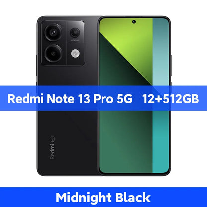 Nowy smartfon Xiaomi Redmi Note 13 Pro 5G 128 GB/256 GB ROM 200 MP OIS Aparat Snapdragon 7s Gen 2 67 W Turbo Ładowanie 6,67" AMOLED