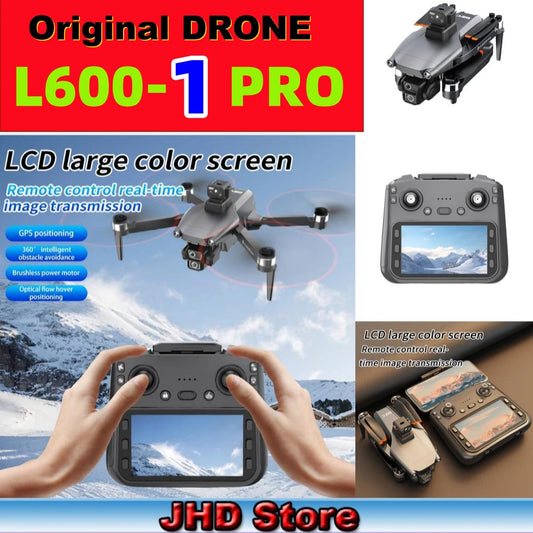 JHD LYZRC L600-1 PRO GPS Drone 25fps HD Dual Camera EIS 360 Obstacle Avoidance Remote Control With Screen L600-1 Pro Drone