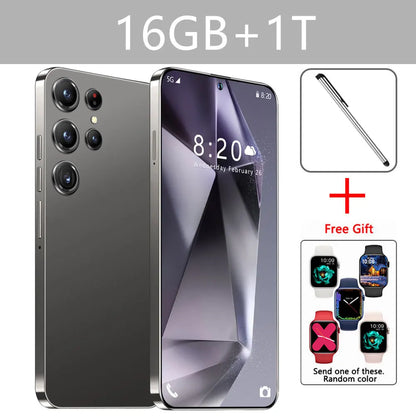 New Original S24 Ultra Smartphone 5G 7.0'' 16G+1T Android Cell Phone Dual Sim Face Unlocked Mobile Phone Cellphones Tablet Tab