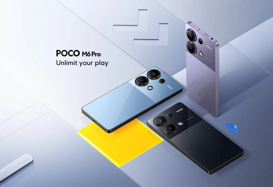 POCO M6 Pro 4G Global Version Smartfon Helio G99 Ultra 120Hz Flow AMOLED 64MP Potrójny aparat z OIS 67W turboładowanie