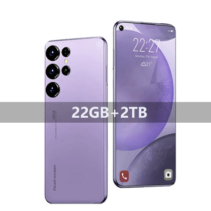 2025 nowych telefonów S25 Ultra 7.3 HD Ekran Telefon Oryginalny 22G + 2T 5G Dual Sim Telefony Android Odblokowany 78MP + 108MP 7800mAh telefon komórkowy