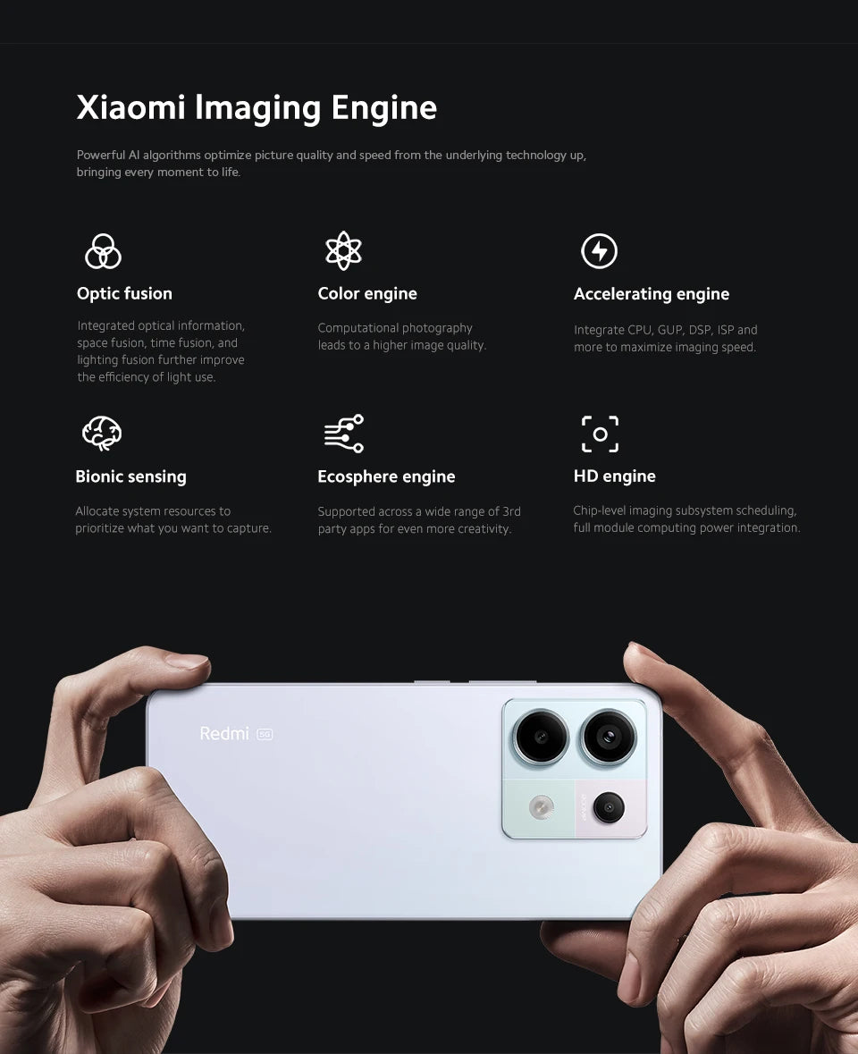 Global Version Xiaomi Redmi Note 13 Pro 5G Smartphones NFC Snapdragon 7s Gen 2 120Hz AMOLED Display 200MP Camera 67W Charging